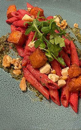 Vegetarisk rødqbetpasta